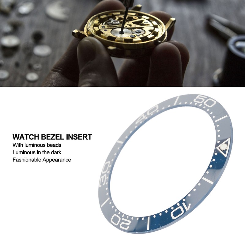 Ceramic Watch Bezel Ring Professional 38mm Watch Bezel Insert Replacement