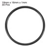 sourcing map 30 pcs. Black nitrile butadiene rubber NBR O-ring