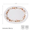 Pfaltzgraff Autumn Berry Oval Platter, 14-3/4-Inch x 11-Inch, White, 5189119