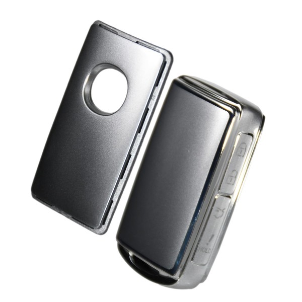 Sleek Metallic Silver Key Fob Cover for Mazda 3 5