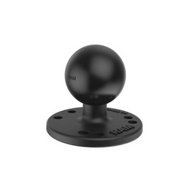 RAM MOUNTS AMPS Hole Round Base Reinforced Bolt 1.5" Ball RAM-202U-IN1 Black