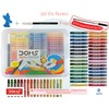 50 Assorted Colour Shades DOMS Oil Pastels - Rich Bright