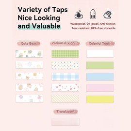 PeriPage L1 Plus Label Maker Mini Pocket Thermal Printer All in One BT Connect Prince Tag DIY Date Journal Study Sticker Labeling Machine with 1 White Tape Roll for Office Home Organization USB Rechargeable