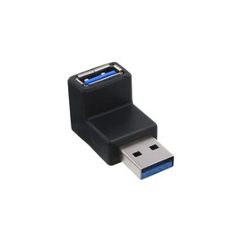 InLine 35300R USB 3.0 Male A to Female A Angled Adapter