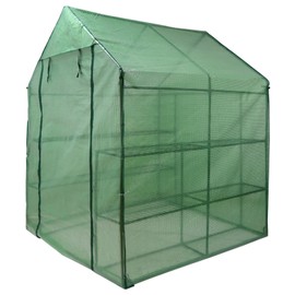 PROHIKER Greenhouse Portable Greenhouse for Outdoors Walk-in Green House with PE Cover with Roll-up Zipper 4.67 x 4.67 x 6.42 FT Plant Greenhouses for Indoor Garden Outside