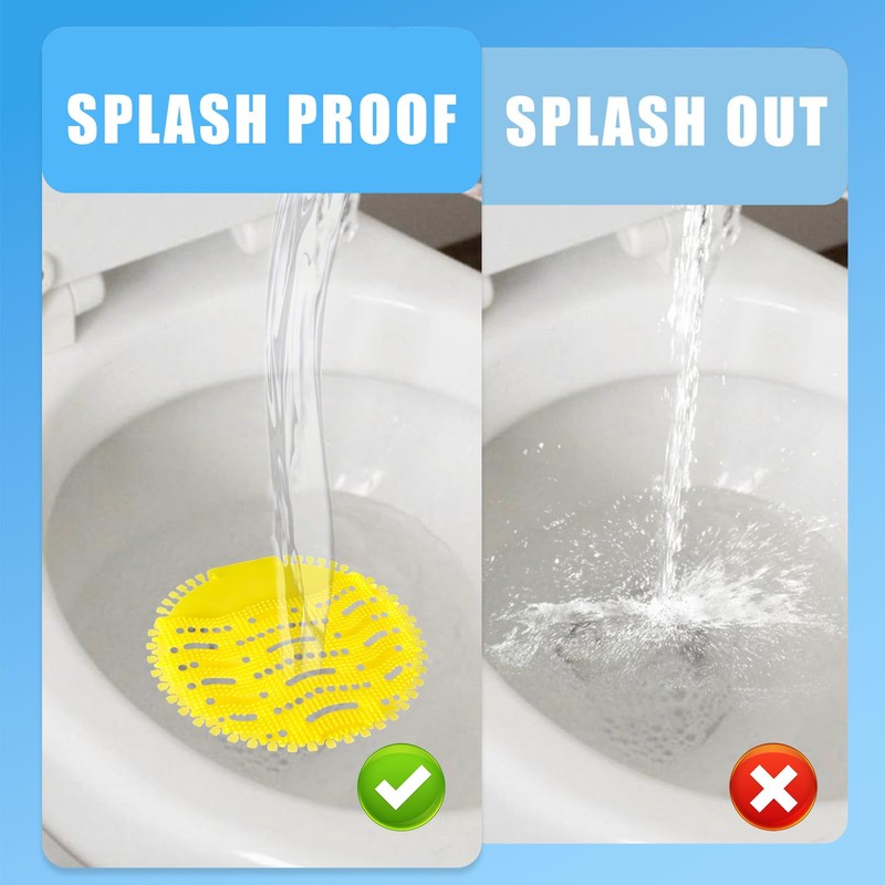 12 Pcs Urinal Screens Deodorizer, Urinal Mats Scented Splash Mat