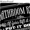 Funny Quotes Shower Curtains, Cool Bathroom Rules Shower Curtain, Fun