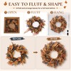 24" Fall Wreaths for Front Door, Fall Wreaths with Eucalyptus