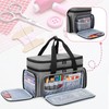 LUXJA Large 2 Layers Sewing Organizer Bag with 5 Detachable