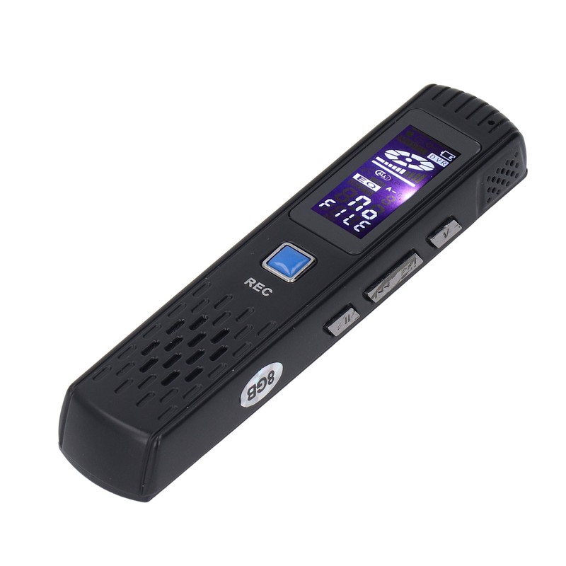 Digital Voice Recorder Noise Reduction 8GB MP3 Player 220mAh 3.5mm