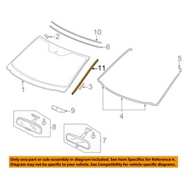 Genuine Honda 73152-TK8-A01 Garnish