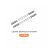 sourcing map Double Ended Stud Screws (M4 Thread 55mm Length)