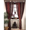 GURU SHOP Boho Patchwork Curtains, 1 Pair Bohemia Curtain Made