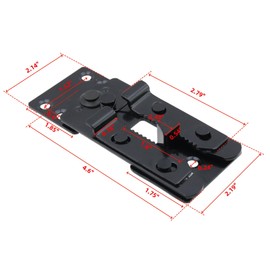 Sectional Couch Connector 2Pcs, 5 x 2.2 x 0.67 Inch, Metal Sofa Connector Clips with Screws, Black Coating Interlocking Furniture Clamps for Sectionals