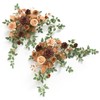 Ling's Moment 2PCS Walnut Brown Artificial Flower Garland Spiea Floral