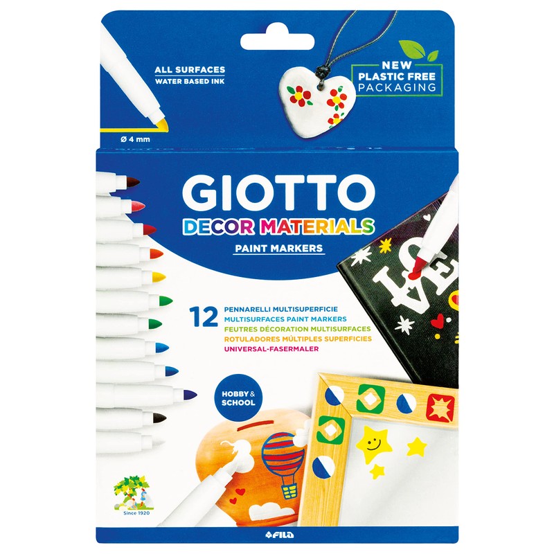 Giotto 4534 00 Decor Fasermaler, 19 x 2,3 x 25,5