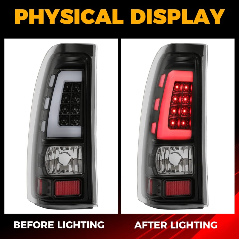 Kojem LED Tail Lights Compatible with 1999-2006 Chevy Silverado 1999-2002