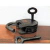 Prison Lock Padlock Antique-Finish w/Keys Alcatraz Prison