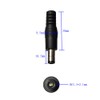 Jasavdio 14AWG DC 5.5mm x 2.1mm Male Power Plug Extension