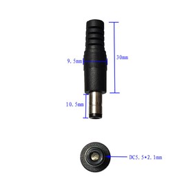 Jasavdio 14AWG DC 5.5mm x 2.1mm Male Power Plug Extension Cable Connector for Generator Backup Battery and Foldable Solar Panel, Compatible Anderson PowerPole Port 3.3FT
