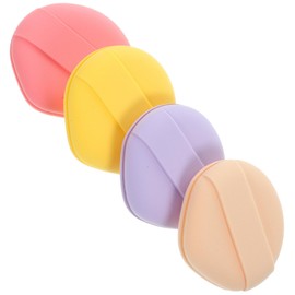 VICASKY 4pcs Makeup Sponges for Face Round Foam Powder for Cream Foundation Versatile Applicators for Wet Dry Use for Home Travel Easy to Clean