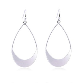 Lightweight Dangle Earrings Simple Earrings Silver Teardrop Earrings for Women