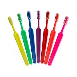 Tess Oral Health Compact-Head for Small Mouths Toothbrush with Soft bristles for Sensitive Gums (1 Dozen)