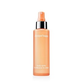 Clinique Happy Body Spritz | Notas de pomelo, bergamota, flor de boda hawaiana + mimosa de primavera, fragancia para mujer, 4.2 onzas líquidas