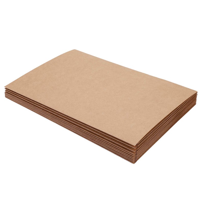 A4 Individual Folder File Case, Set of 10, Kraft Paper,