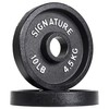 Signature Fitness Deep Dish 2-Inch Olympic Cast Iron Weight Plates