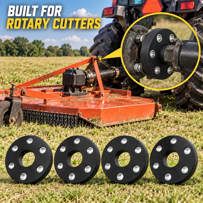 4-Pack Rotary Cutter Flex Coupler Rubber Disc Kit, Replaces 00762215