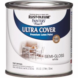 RustOleum S/G White Latex Paint