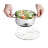 WENKO 53982100 Marble, Round Trivet for pots, Pans, Tempered Glass,