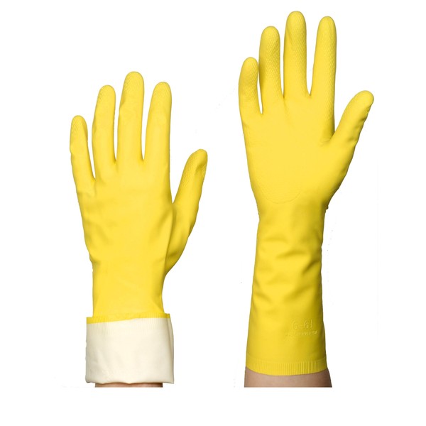 Spontex Rubber Gloves Spontex House Cleaning Size 7-7.5 Pack of 5