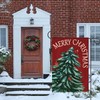 Louise Maelys Merry Christmas Garden Flag 12x18 Inch Welcome Xmas