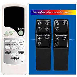 Replacement for Twin Star ClassicFlame Classic Flame Electric Fireplace Stove Heater Infrared Remote Control 18EF031GRA 18EF031SRA 23EF031GRA 23EF031SRA 25EF031GRA 26EF031GRA 26EF031SRA 328EF031GRA