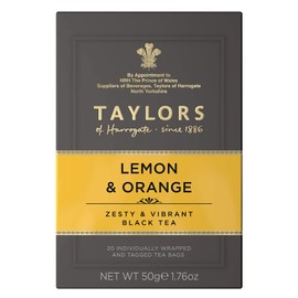 Taylors of Harrogate Lemon & Orange Black Teabags, 20 Teabags