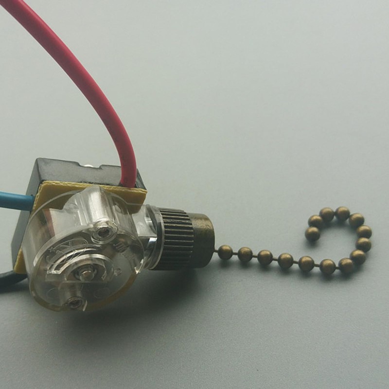 Upgraded Semi-Clear Pull Chain Switchs with 15cm Cable Simple Installs