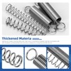 Glarks 128pcs Stainless Steel Extension Springs with Double Hook Sets
