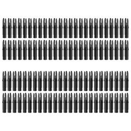 sanlida Archery 100 Packs Arrow Nock ID 6.2mm/.244" Dragon 10 Plastic Insert Arrow Nocks for DIY Carbon Hunting Arrows