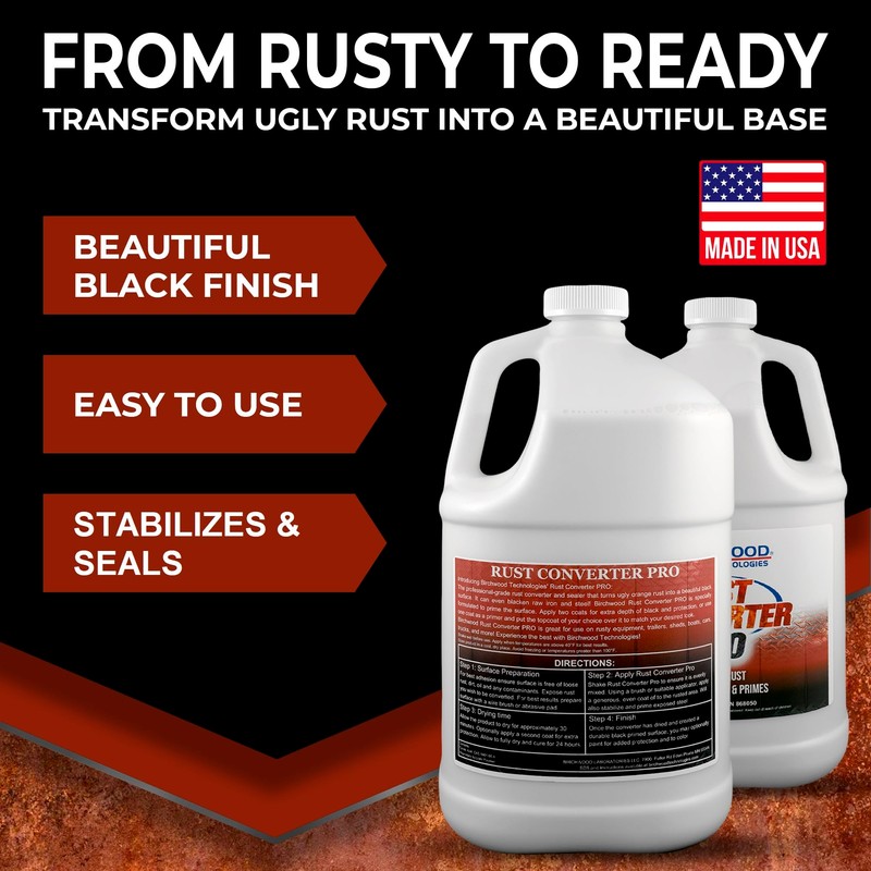 Rust Converter PRO by Birchwood Technologies – Thick Concentrate for