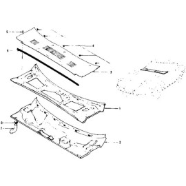 Nissan Datsun 240Z 260Z 280Z 1970-78 Cowl Wiper Panel Clip Cup Retainer OEM 483