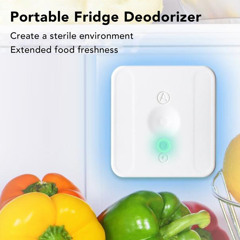 Portable Refrigerator Deodorizer Lightweight Compact Portable Rechargeable Fridge Odor Eliminator