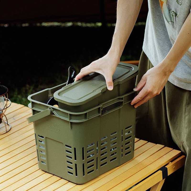 RISU GHON217 Storage Case, Trunk Cargo, Inner Cargo S-2, Green,