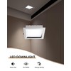HITOO 8 Inch Square Recessed Light 5000K Anti-Glare LED Ceiling