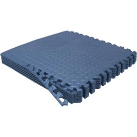 Venbytech for 6 Blue Exercise Mat EVA Foam Interlocking Tile Gym Floor Fitness Yoga Workout