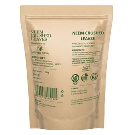 Neem Leaves Crushed (Not Powder), Good to Make Fresh Neem Leaf Tea 300 Grams (10.6 Oz), Herbal Supplements - HerbsIndia
