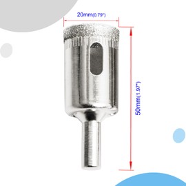 Aopin Diamond Drill Bits Core Drill Bits Hole Saw Kit 20mm(51/64inch) for Glass, Ceramics, Porcelain, Marble, Carbon Steel, 3Pcs