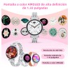 AMOLED SmartWatch Mujer AITAFY Reloj inteligente Llamadas Bluetooth Asistente voz