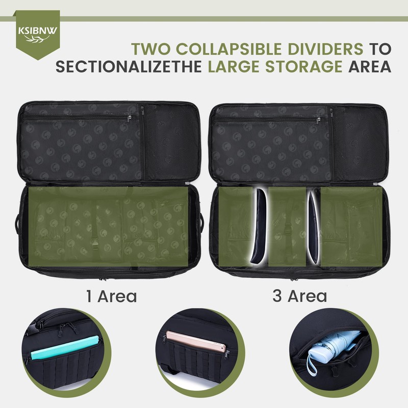 KSIBNW Duffel Bag with Wheels and Handle, 4 In 1